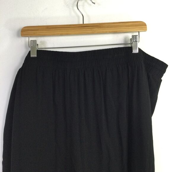 Torrid Womens Wide-Leg Pull-On Tall Pants Drawstring Waist Black Size 3X Tall - Picture 10 of 16